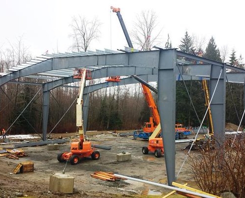 Westhill Sports Box Construction Westhill Sports Box prefab steel buildings bc steel buildings bc prefabricated metal buildings canada