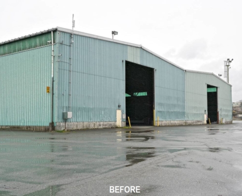 Port_of_Nanaimo_Vehicle_Processing_Facility_Before002 prefab steel buildings bc steel buildings bc prefabricated metal buildings canada